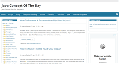 Desktop Screenshot of javaconceptoftheday.com