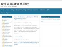 Tablet Screenshot of javaconceptoftheday.com